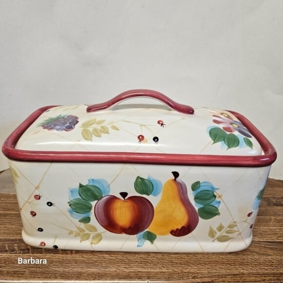 Vintage Heritage Mint Gatherings Ceramic Bread Bo - Picture 4 of 6